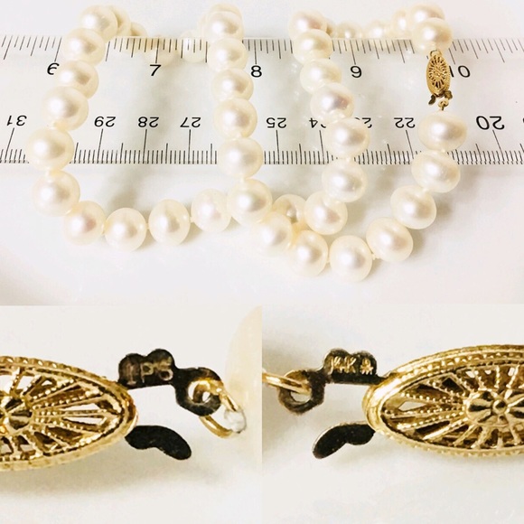 Imperial Pearls 14k Gold 10mm Strand Necklace - Picture 4 of 8